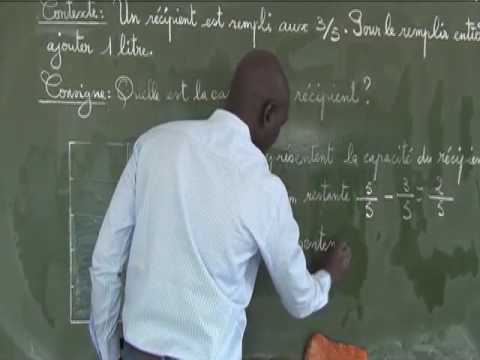 Cours de CM2 sur les activités numériques: valeur et fraction