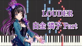 【バンドリ！ Roselia】LOUDER (Piano&amp;Synth Part)