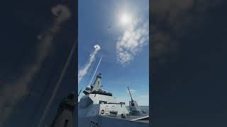 大量ドローンを撃墜する英フリゲート艦！対空戦闘！【DCSWorld】