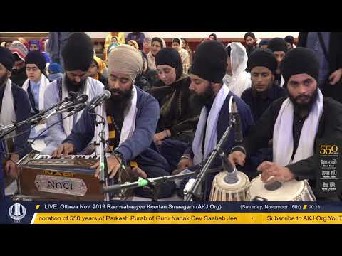 002 Ottawa Nov. 2019 Saturday Evening - Bhai Amandeep Singh Jee Delhi
