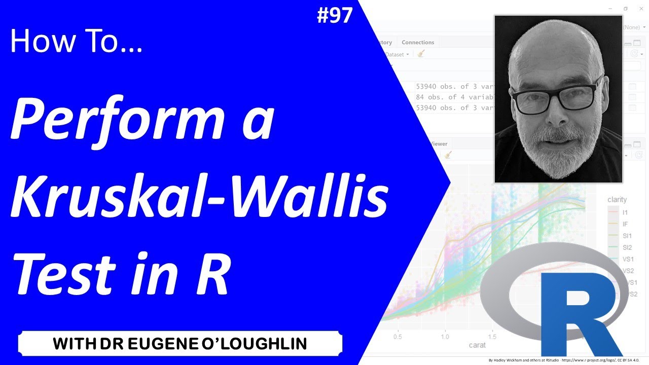 How To... Perform a Kruskal-Wallis Test in R #97