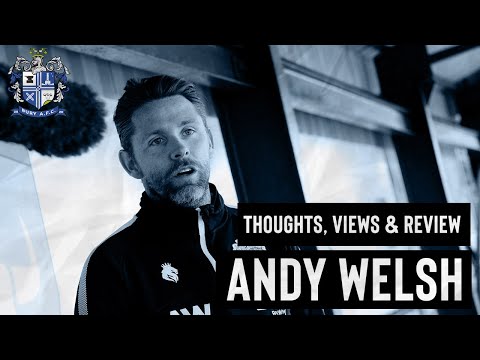 ANDY ON A POINT ON THE ROAD  | The Gaffers Views | Bury AFC