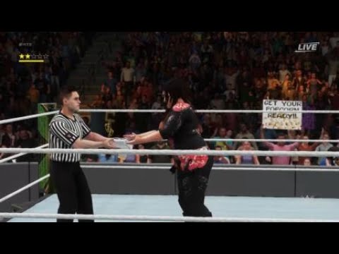 WWE 2K18 Nia Jax vs Carmella Universal women's Championship Match