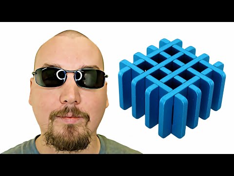 Lattice a metal puzzle from Puzzle Master - Solution