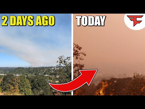 Preparing To EVACUATE The Oregon Fires | Oregon Red Skies Smoke Experience | #FAZE5