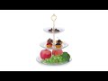 3-st枚ckige Etagere aus Glas