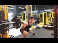 barbell lunge