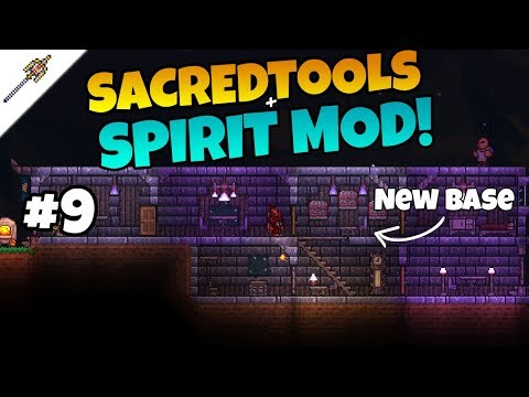 New Base (Speed Build) + Entering Hard Mode! Spirit + SacredTools Mod Let's Play ||Episode 9||