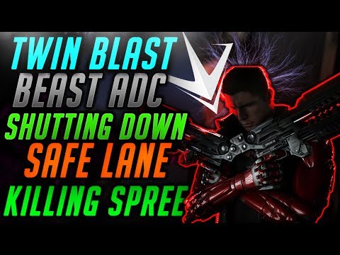 Paragon TWIN BLAST "GOD LIKE DAMAGE" | BEAST ADC | SAFE LANE LIKE A CHAMP |DEKKER AND TWINBLAST DUO