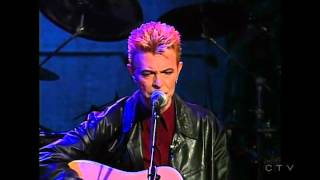 Conan O'Brien homage to David Bowie; Dead man walking - acoustic 1997.