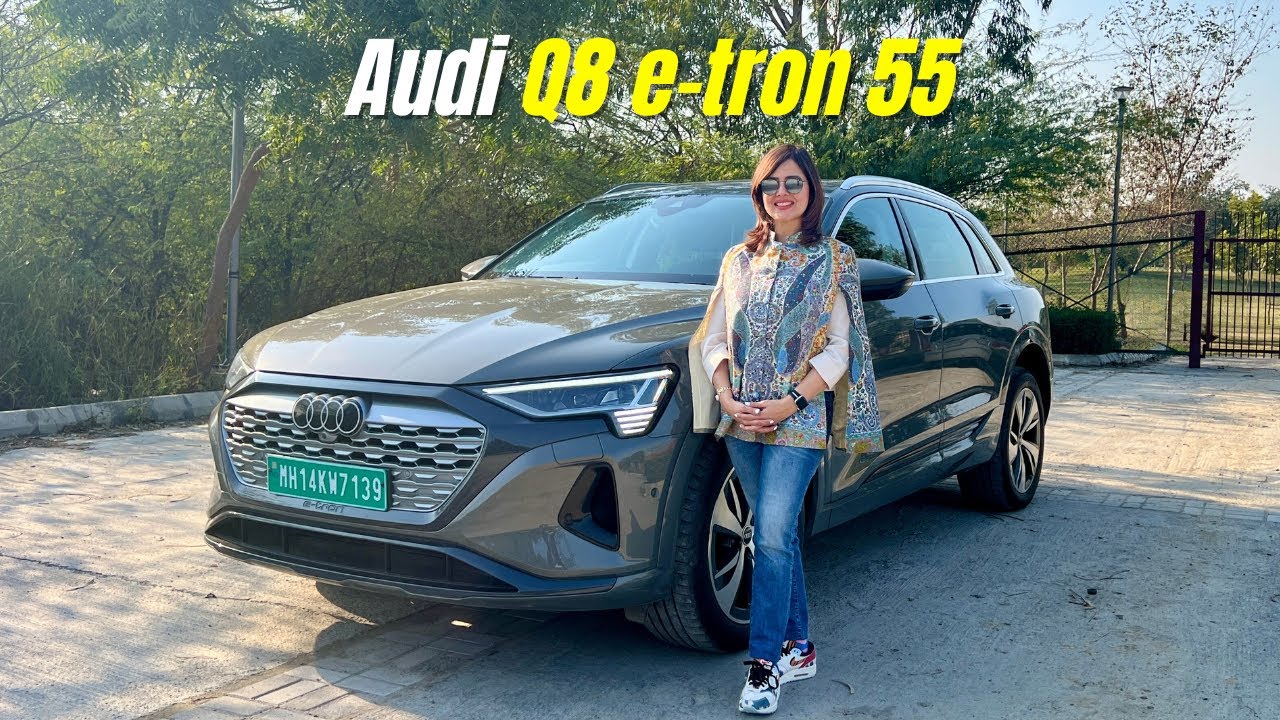 Audi Q8 e-tron 55 #AllElectric | First Impressions | Gear Up With Garima
