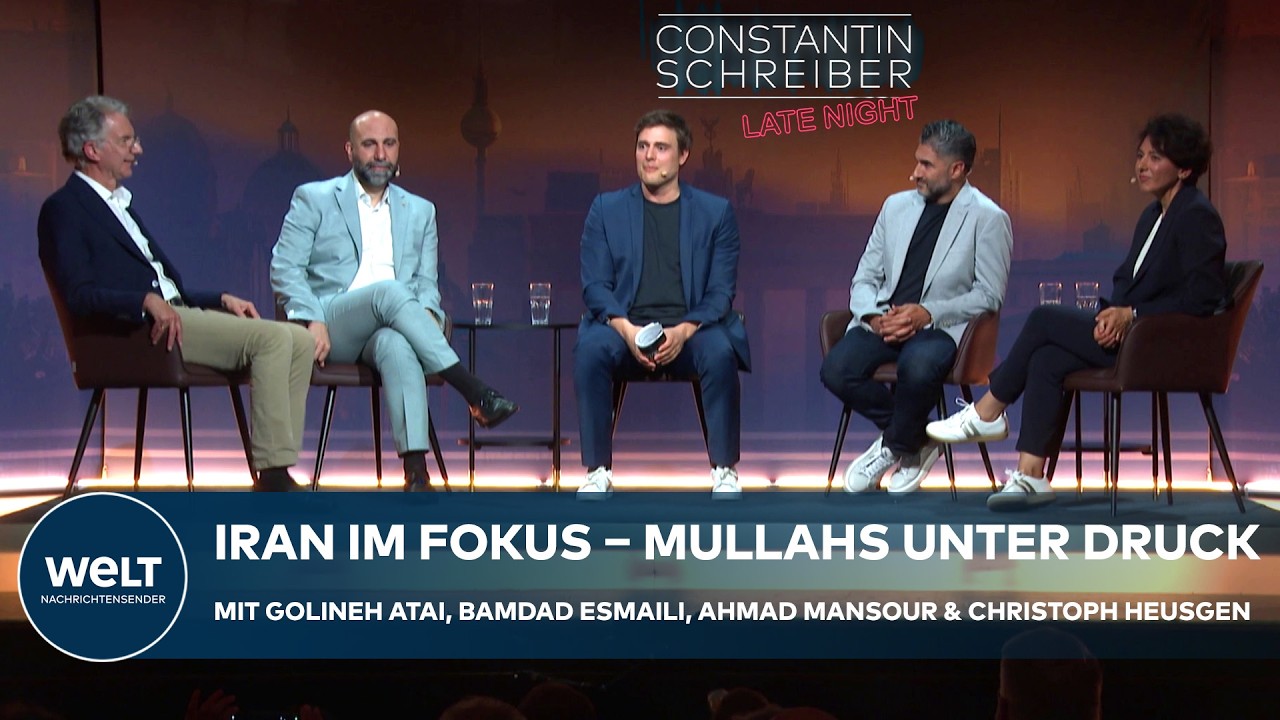 IRAN IM FOKUS! Constantin Schreiber Late Night: Ahmad Mansour, Golineh Atai, B. Esmaili & C. Heusgen