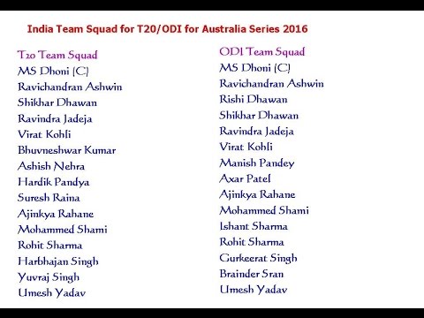 download lagu mp3 mp4 Indian T20 Squad For Australia Tour 2016, download lagu Indian T20 Squad For Australia Tour 2016 gratis, unduh video klip Indian T20 Squad For Australia Tour 2016