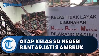 Bogor Hari Ini: Atap Ruang Kelas SD di Kota Bogor Ini Tiba Tiba Ambruk, Begini Kondisi Para Siswa