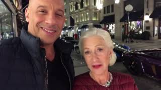 End of week 12! Night shoots with a legend, Dame Helen Mirren #VinDiesel #Fast9