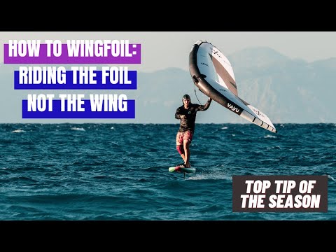 Learn to RIDE THE FOIL, NOT THE WING! The top tip we give our guests to get them to the next level!
