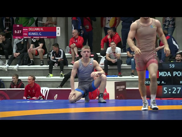 160 | 59 | Juniors GR 55kg | 1/8 Final | DELEANU Artiom (MDA) | KUNKEL Grzegorz (POL)