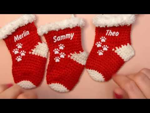 Crochet the easiest socks in the world 🧶🤗💗 Advent calendar ~ pendants
