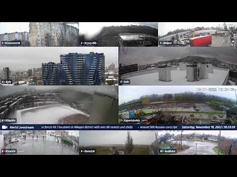 Live views from Ukraine 11/19/2022 A - Kramatorsk, Kharkiv, Kyiv, Zaporizhzhia and other cities