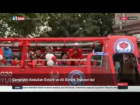 CANLI - Şampiyon Abdullah Öztürk ve Ali Öztürk Trabzon'da!