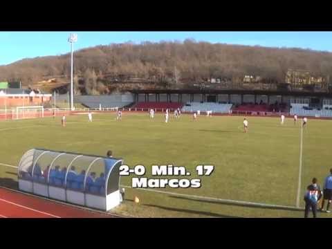 Gol de Marcos. Atlético Bembibre 4 - CD Mirandés B 1 (Gol de Marcos, 2-0)