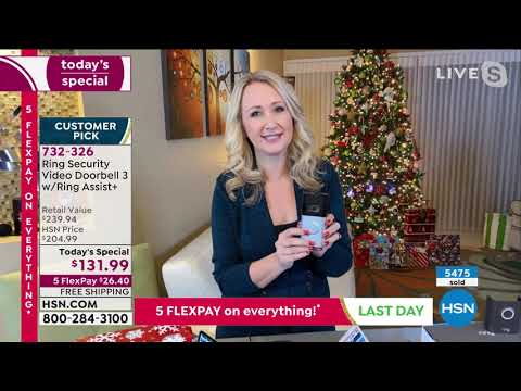 HSN | Electronic Gift Connection featuring Ring Home Security 12.06.2020 - 01 AM