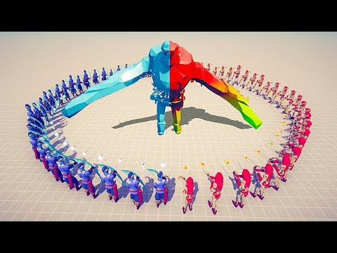 EVERY UNIT vs 100x FIRE & ICE ARCHERS - Totally Accurate Battle Simulator TABS