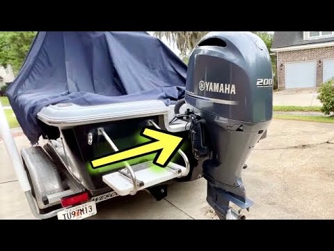HOW TO - manually raise outboard motor + tilt/trim motor replacement - yamaha outboard