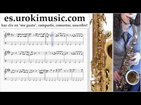 Tutorial de Saxofon (alto) Lana Del Rey - 13 Beaches Clases Notas um-i927