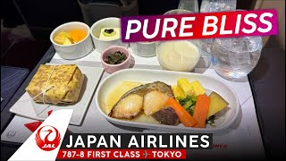The BEST of Japan · JAPAN AIRLINES 787 FIRST CLASS 🇯🇵 Osaka ✈ Tokyo 🇯🇵 Japanese Domestic First