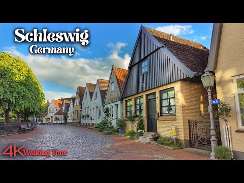 Schleswig, Germany Walking Tour 4K - Most Beautiful Town of Schleswig Holstein