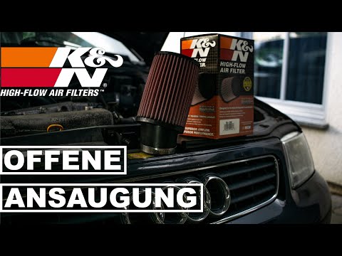 1.8T Offene Ansaugung / Open Air Intake || K&N Luftfilter für Audi A3 8L/Golf 4 - S3 Transformation