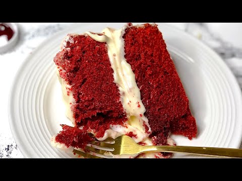 SUPER MOIST RED VELVET CAKE || RED VELVET AND CREAM CHEESE FROSTING || LATIFAHCOOKS