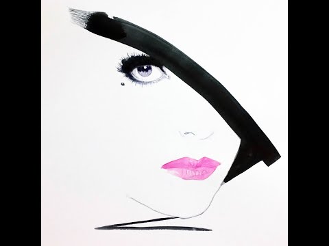 Тизер курса иллюстрации "Fashion портрет" продвинутый уровень