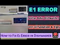How to Fix Demo E1 Error in Voltas Beko Dishwashers क्या करे Solution,Tips #e1error#dishwasher #fix