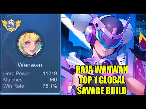 New meta build emblem Top 1 global wanwan savage -  mobile legends indonesia