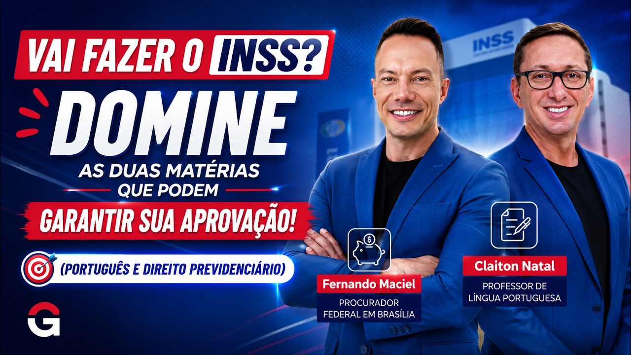 Concurso INSS | Aprenda Direito Previdenciário e Português em uma Aula!