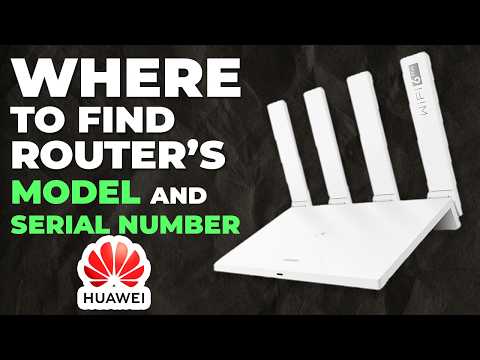 Part of a video titled Where to find Model and Serial Number of your router | Huawei