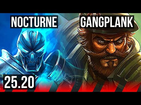 NOCTURNE vs GANGPLANK (TOP) | KR Master | 25.20