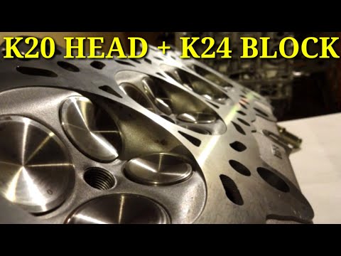 Installing the k20 head on the k24