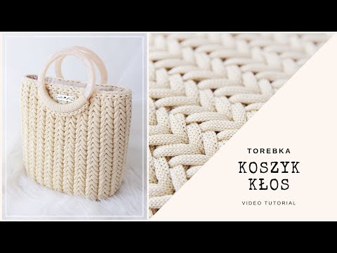 🤍 KŁOS Basket Bag 🤍 spike stitch || crochet video tutorial 🤍