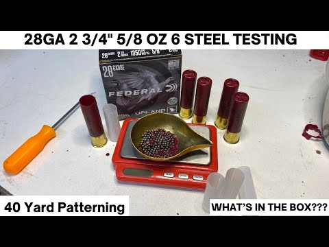 Federal Upland Steel #6 Pattern Test At 20, 30, \u0026 40 Yards W/ Remington 11-87 \u0026 Stock Modified Choke