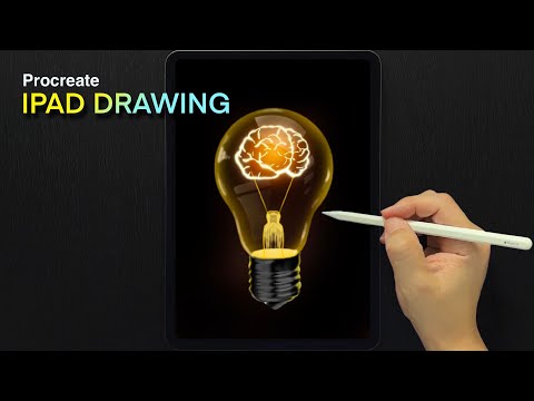 Light Bulb in Procreate / iPad Drawing