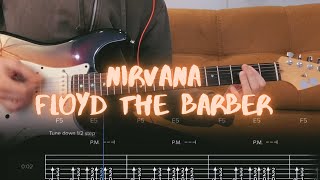 Nirvana - Floyd The Barber / Guitar Tutorial / Tabs + Chords