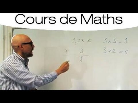 comment poser une multiplication a virgule