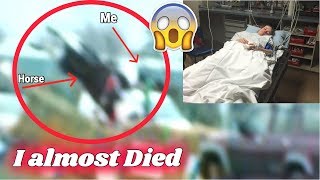Horrific Horse Riding Fall || Rotational fall (footage) *NOT clickbait*