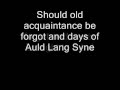 The Beach Boys - Auld Lang Syne (Lyrics)