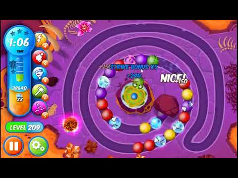 Marble Woka Woka Level 209 - NO BOOSTERS 🐢 | SKILLGAMING ✔️