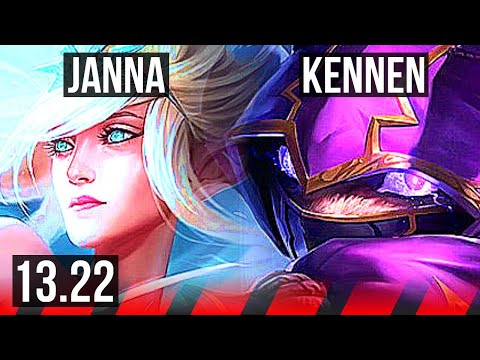 JANNA vs KENNEN (TOP) | 3/1/9, 300+ games | KR Diamond | 13.22