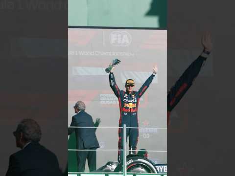 An ICONIC podium entrance 👏🇲🇽#F1 #RedBullRacing #MexicoGP